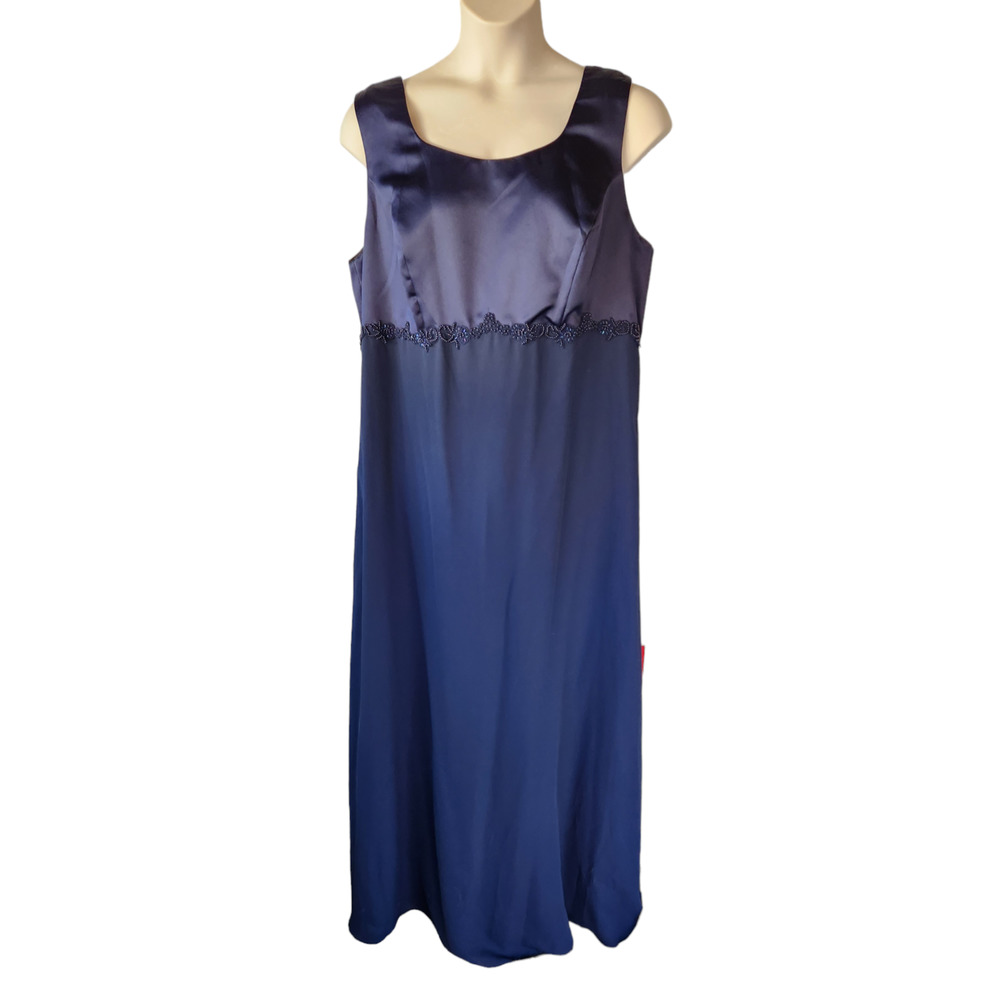 NWT Arianna by Rachel Kaye Navy Plus Size Cocktail Maxi Dress 22